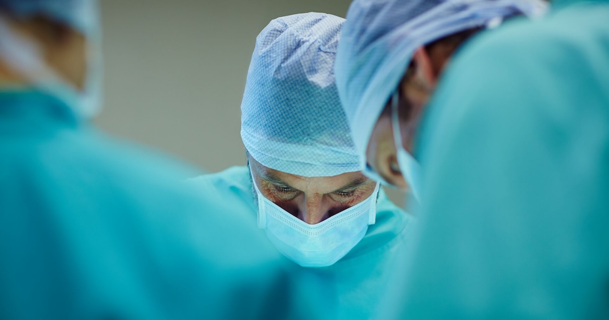 Surgeons in an operating room