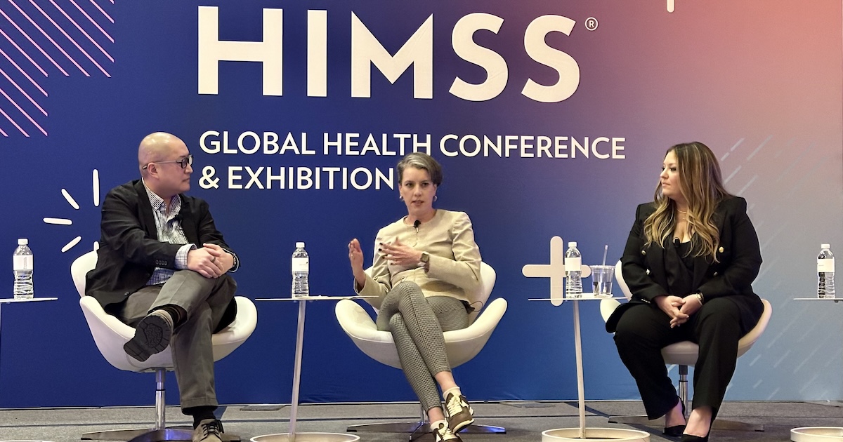 Sarah Hatchett, senior vice president and chief information officer at Cleveland Clinic; Haipeng (Mark) Zhang, acting assistant under secretary for health (AUSH), discovery, education and affiliate networks (DEAN) at the U.S. Department of Veteran Affairs; and Rachel Coren, vice president and associate chief information officer at Cedars-Sinai Health System. Sarah Hatchett, senior vice president and chief information officer at Cleveland Clinic; Haipeng (Mark) Zhang, acting assistant under secretary for health (AUSH), discovery, education and affiliate networks (DEAN) at the U.S. Department of Veteran Affairs; and Rachel Coren, vice president and associate chief information officer at Cedars-Sinai Health System.