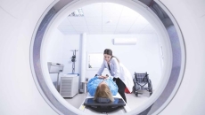 Cancer patient receiving modern treatment