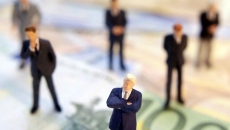 Image of Businessmen and money