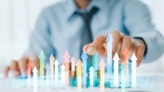 Financial graph digital depiction