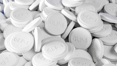 Pills that say GLP-1 on them