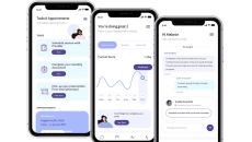 Smartphones displaying Cerebral's app