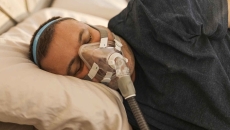 Man with CPAP mask