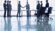 Business people shaking hands