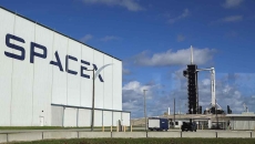 Exterior of SpaceX building