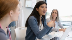 Doctors in a discussion