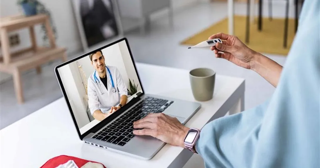 Person on a telehealth call