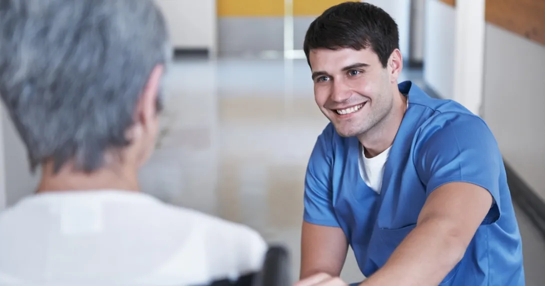 Healthcare professional consulting with a patient