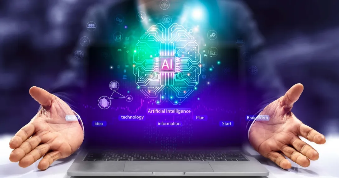 Internet and AI concept 