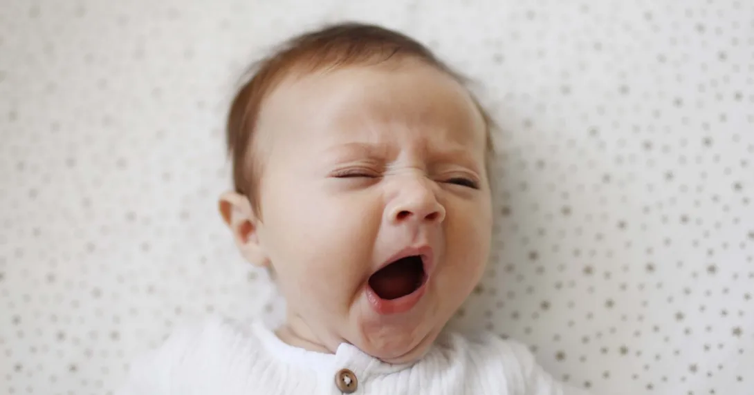 baby yawning