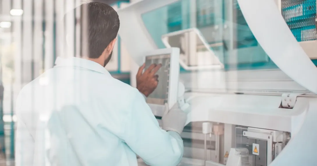Technician working in a lab