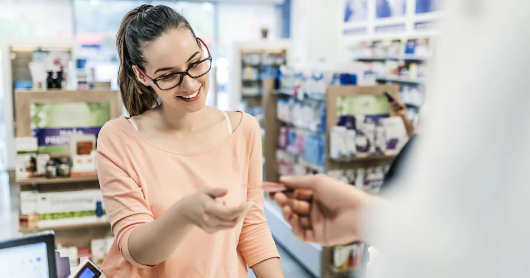 Patient with a pharmacist