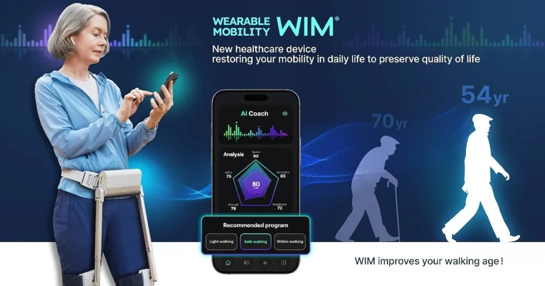 Wearable gait assistance robot with companion mobile application