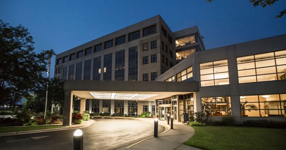 Outside of healthcare facility