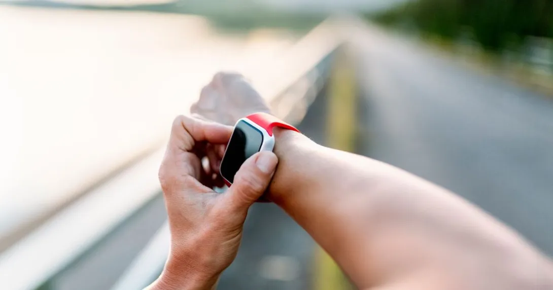 Person's arm with an Apple Watch on the wrist